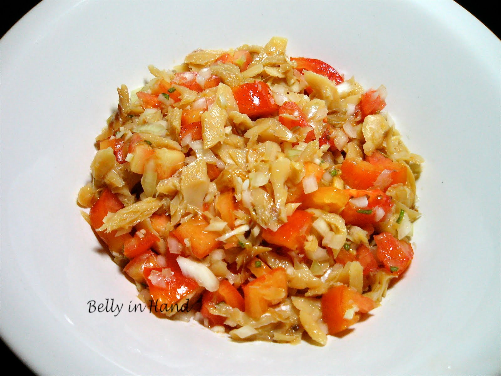 Belly in Hand Saltfish Buljol