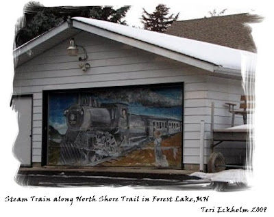 Steam Train Art in Forest Lake by Teri Eckholm, Realtor