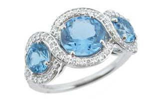 Christian Tse aquamarine gold ring