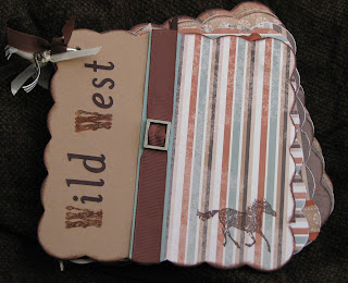 cowboy, album, scrapbook, outlaw, wanted, wild west, chipboard, cover, horse
