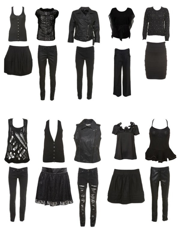 fashion for black clothes