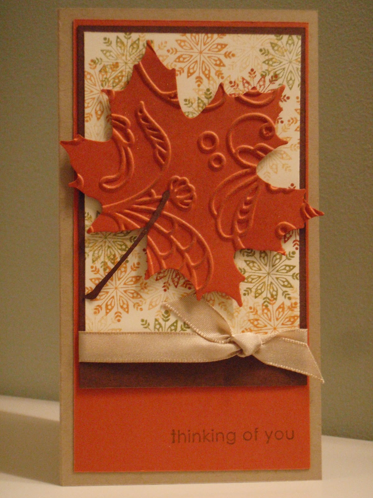 embossed leaf