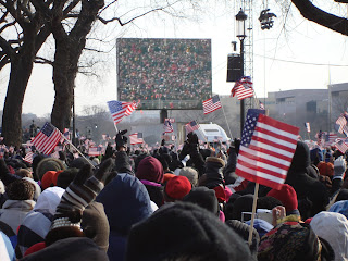 Waving crowds