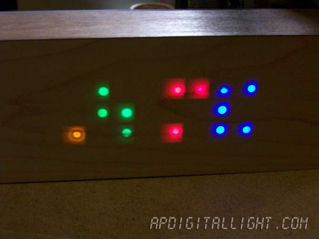 AP Digital light Wood block LED clock (part 2)
