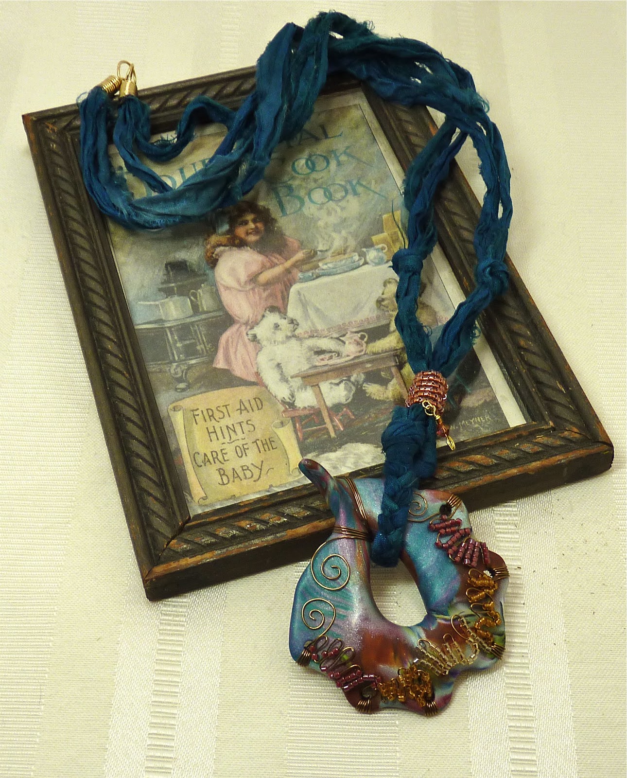 Knightwork Playing with Clay Mixed Media Silk Ribbon & Polymer Clay