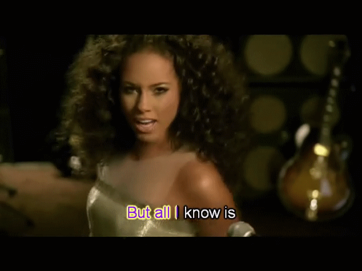 Music Video with Lyric... Alicia Keys No One