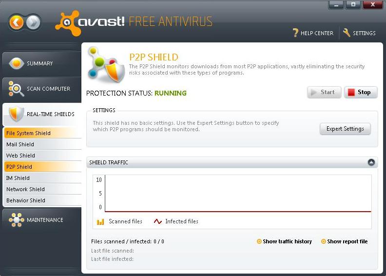 Disable Avast