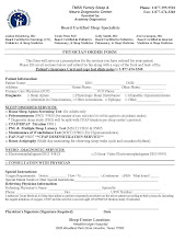 Family Sleep Center - Order Form