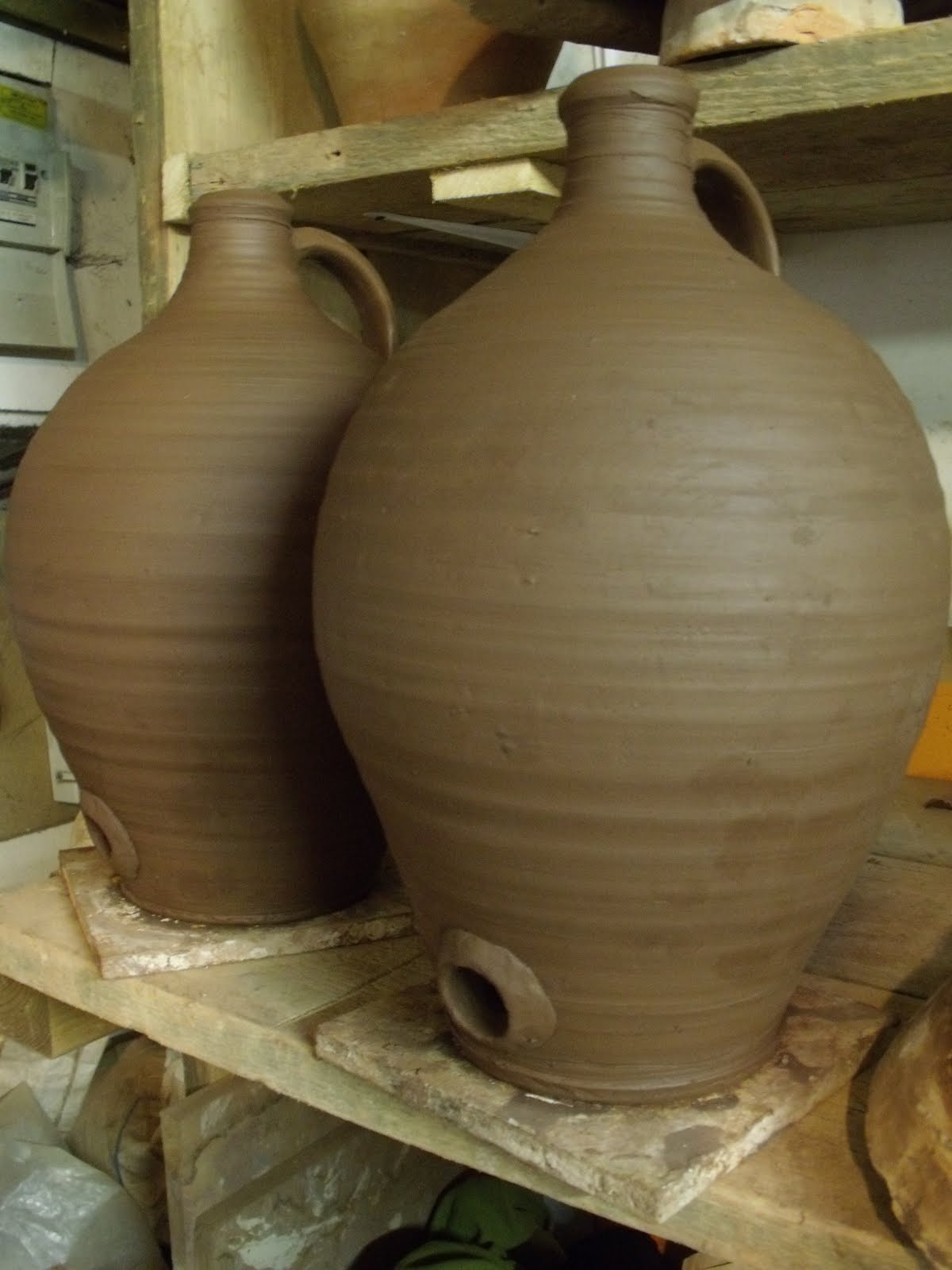A Devonshire Pottery Cider jars