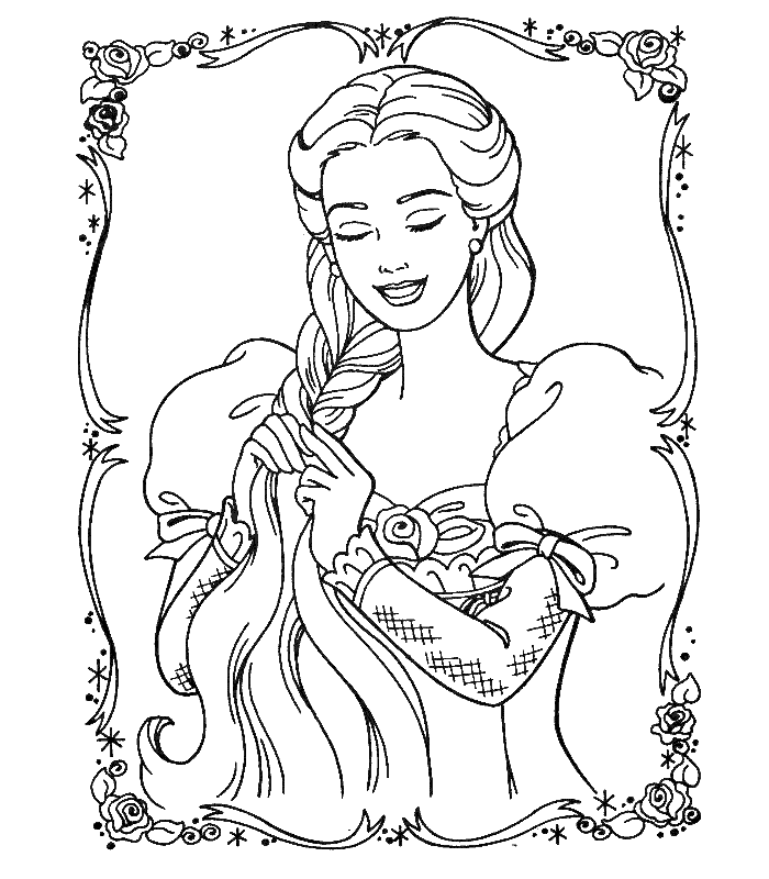 Barbie Free Coloring Pages Barbie Free Coloring Pages
