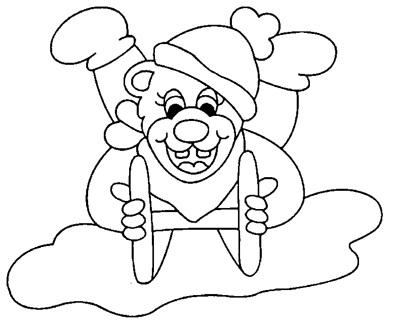 Hat in winter coloring pages snowman hat coloring page. Hat in winter coloring pages
