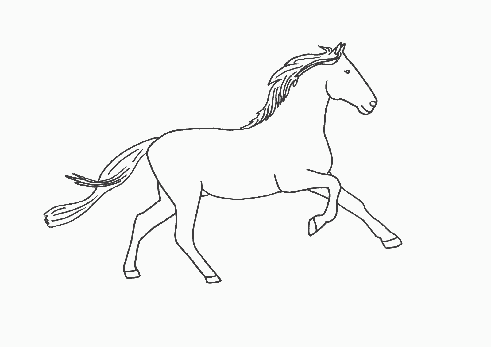 Coloring Pages Of Horses Running Coloring Pages
