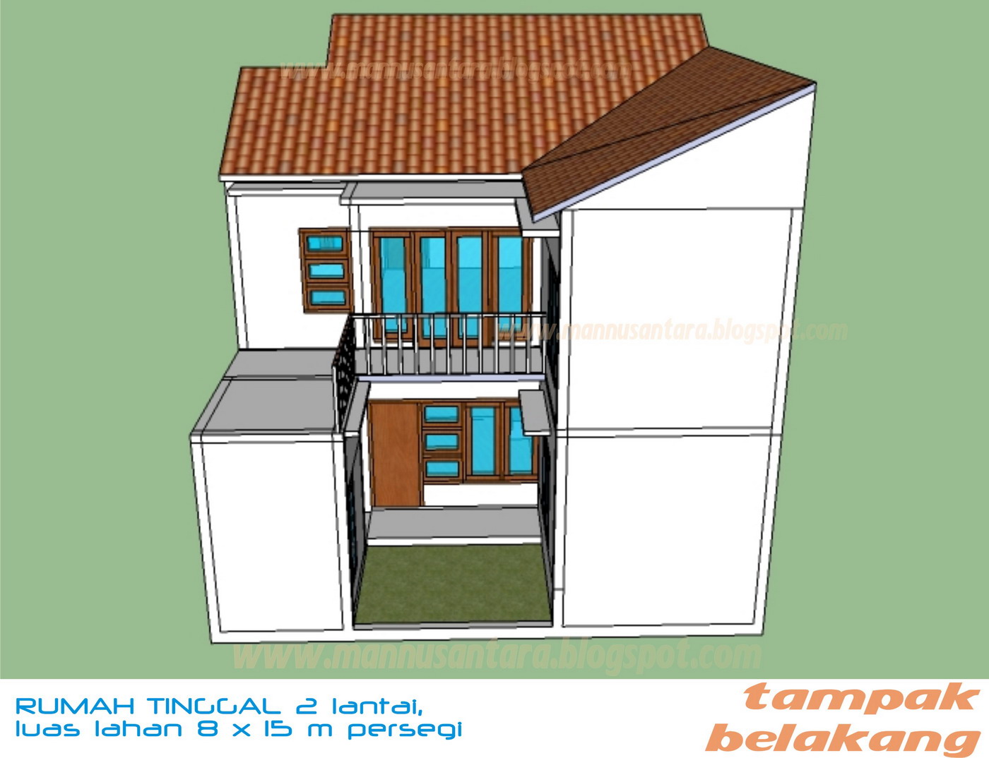 Desain Rumah Tinggal Dua Lantai Di Atas Lahan 8 X 15 Meter Persegi Desain Rumah Tinggal Dua Lantai Di Atas Lahan 8 X 15 Meter Persegi