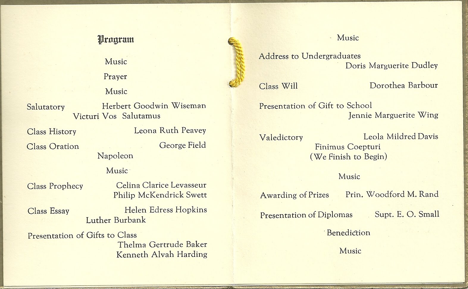 graduation program template word