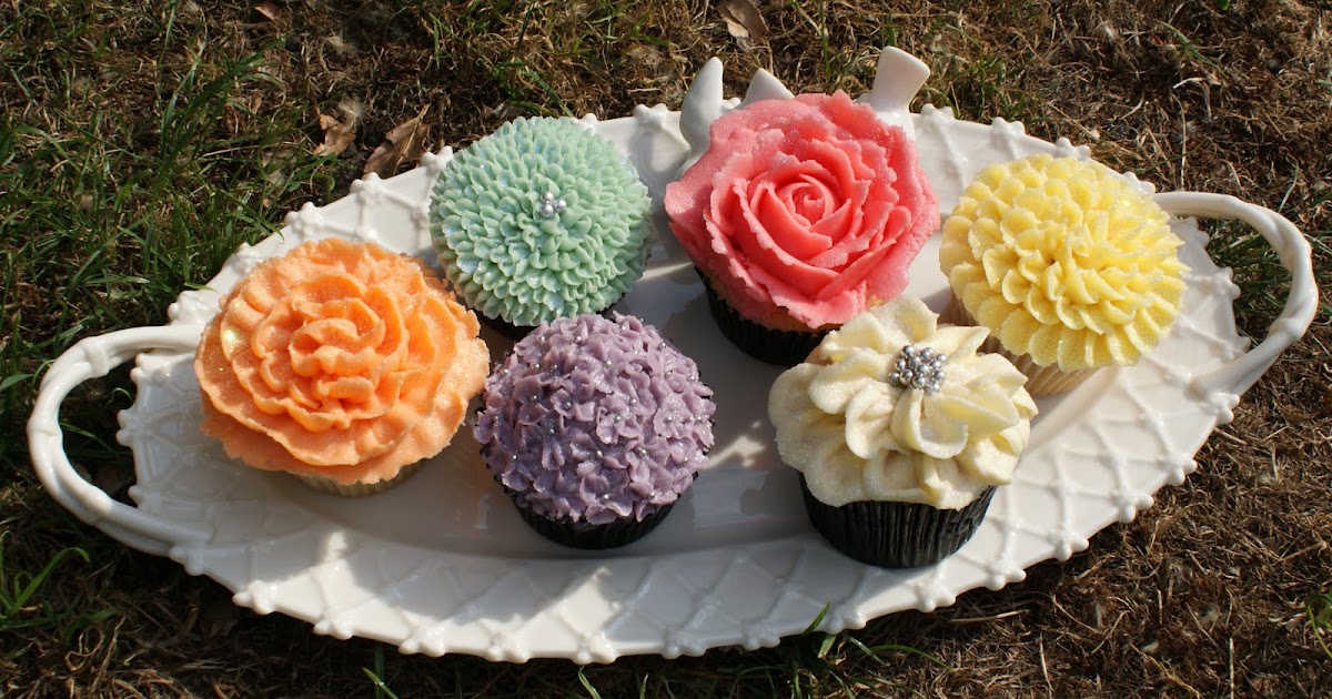 Icing Bliss Flower Cupcakes