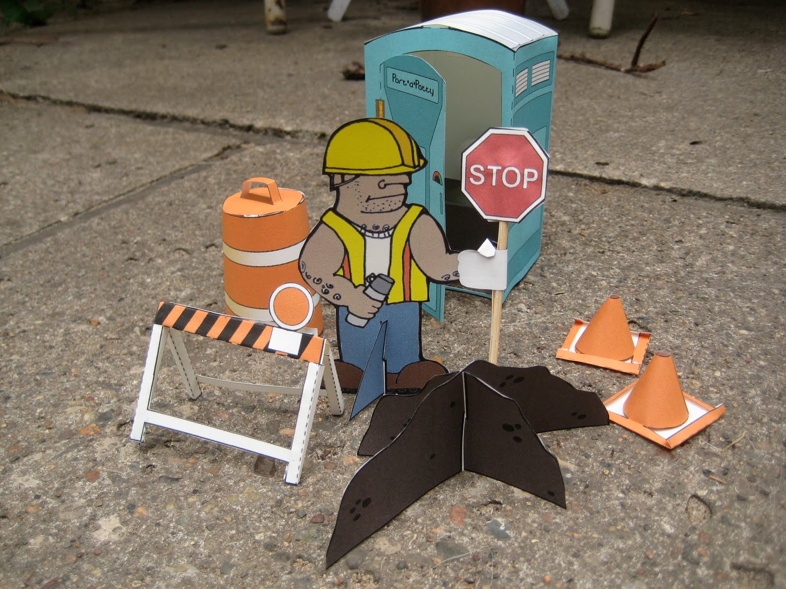 ID Mommy ID Mommy Projects FREE DIY Road Construction Playset!