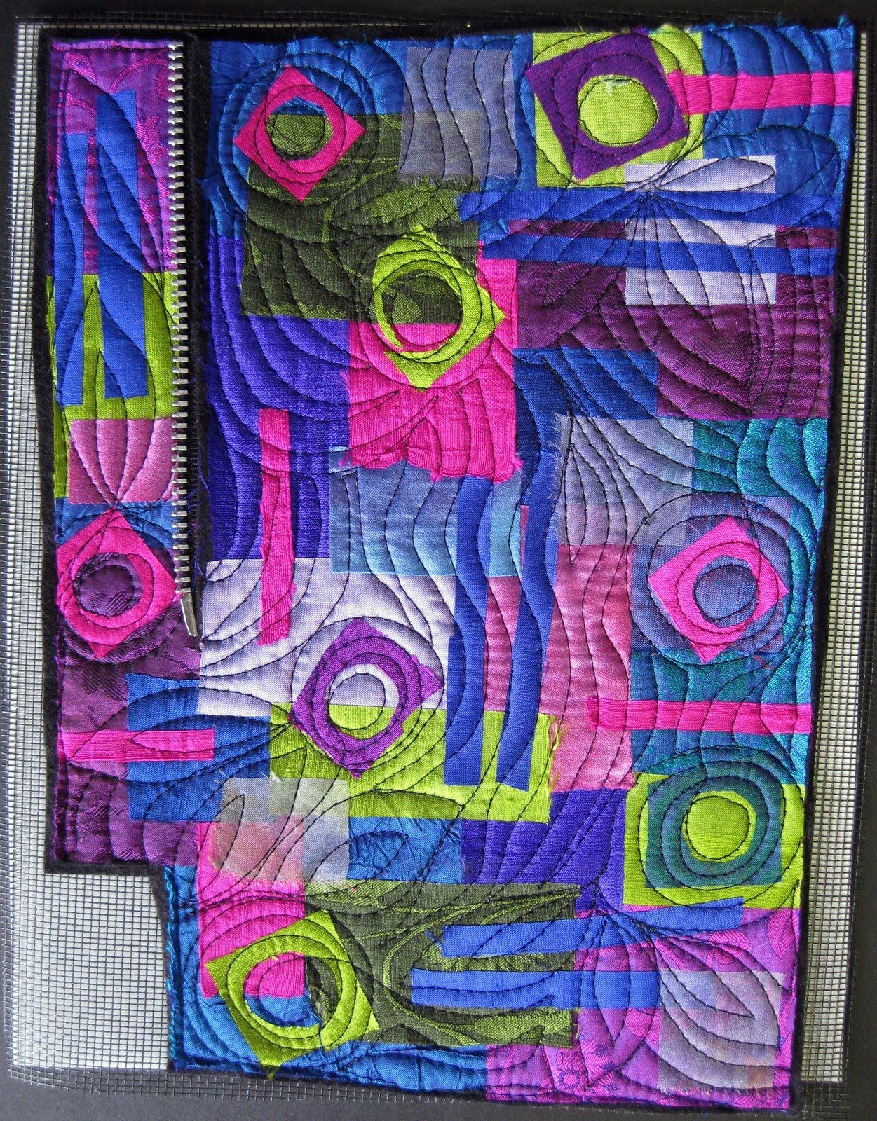 Twisted Sister Vibrant Silk Art Quilts
