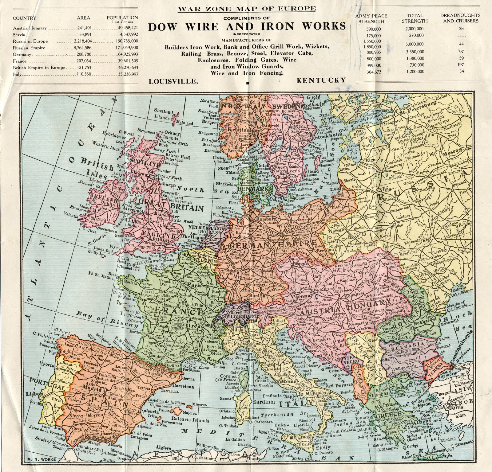 World+war+1+map