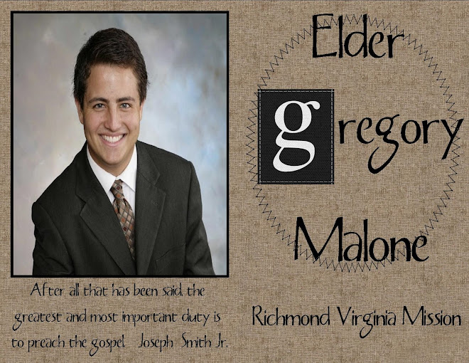 Elder Malone's Missionary Memories