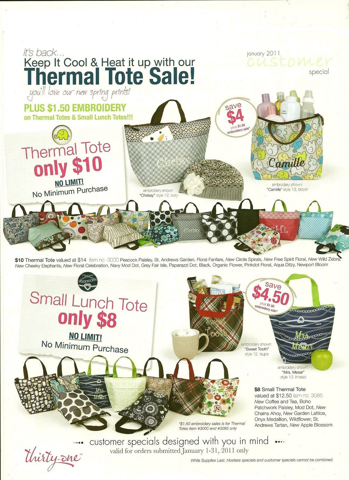 Sweetly Scented...Simply Elegant ThirtyOne Gifts Thermal Tote Sale....