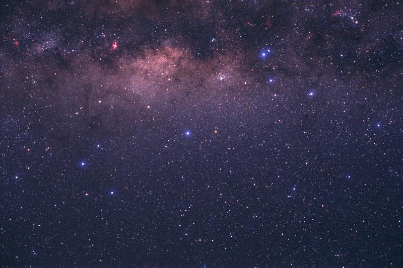 blue starry night