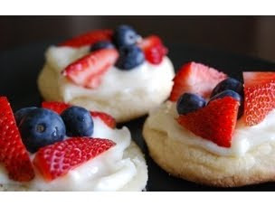 Red, White, and Blue Cookies