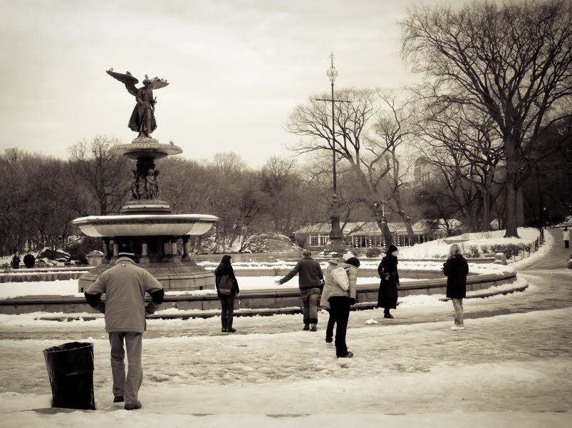 Central Park en Hiver - The bethesda fountain central park nyc. Central Park en Hiver - The