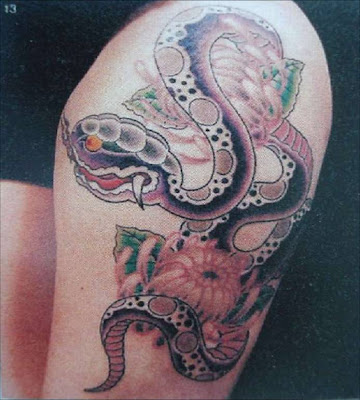 Snake colour tattoo