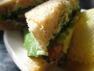 Artichoke and spinach sandwich from Beehive Tearoom, SLC.