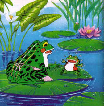 frog and ox