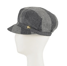 burberry wool check cap