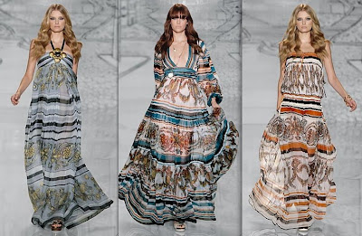 gucci long flowing dresses from the 2009 cruise collection