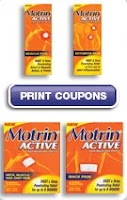 MOTRIN ACTIVE pain relief rubs or patches Coupon