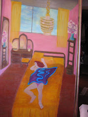 Foto de cuadro"Mujer durmiendo "pintado  el 2006 en la ciudad de Valdivia