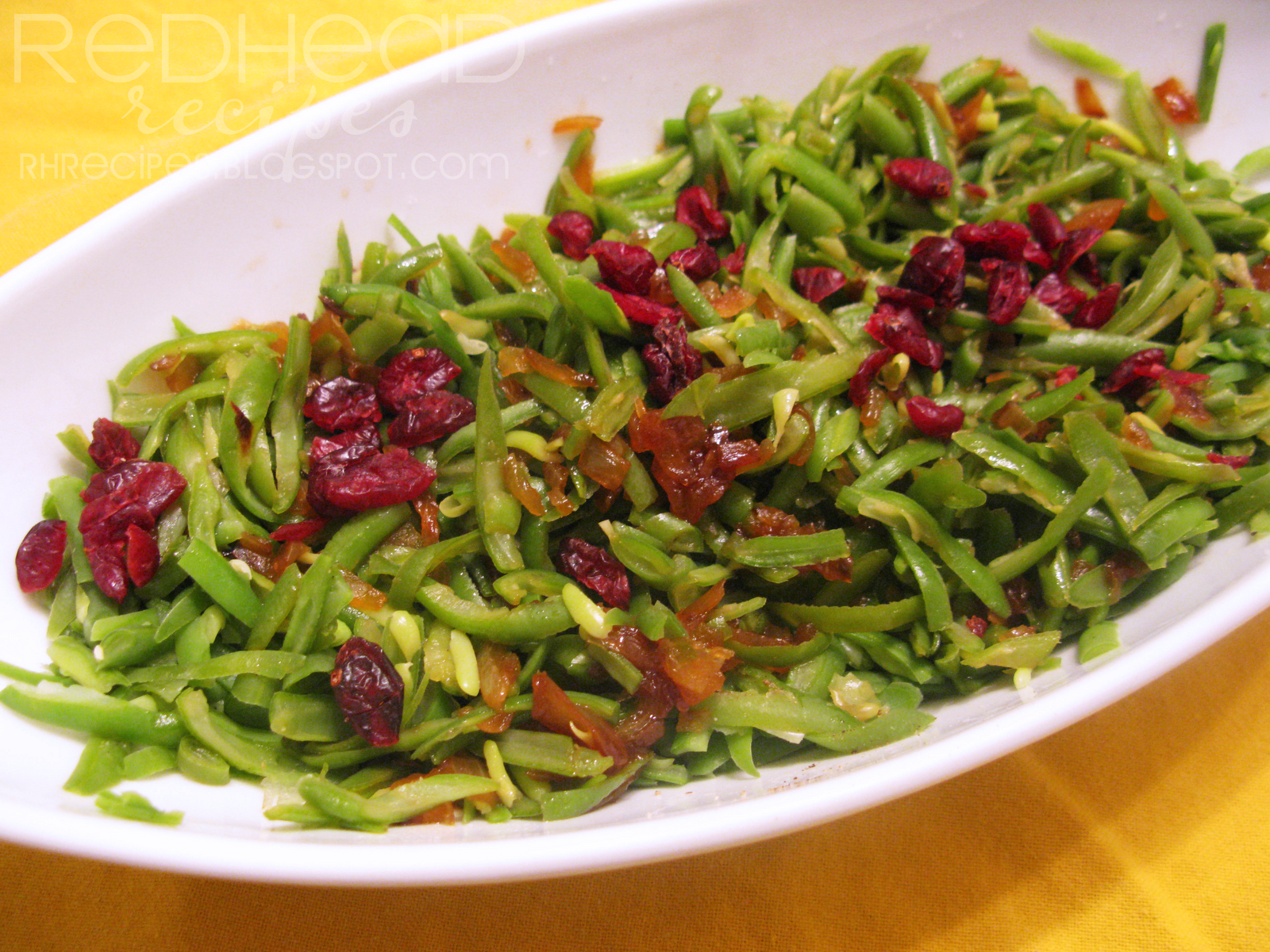 Redhead Recipes Holiday Green Beans