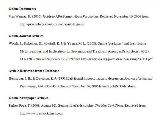 Bibliography APA Format