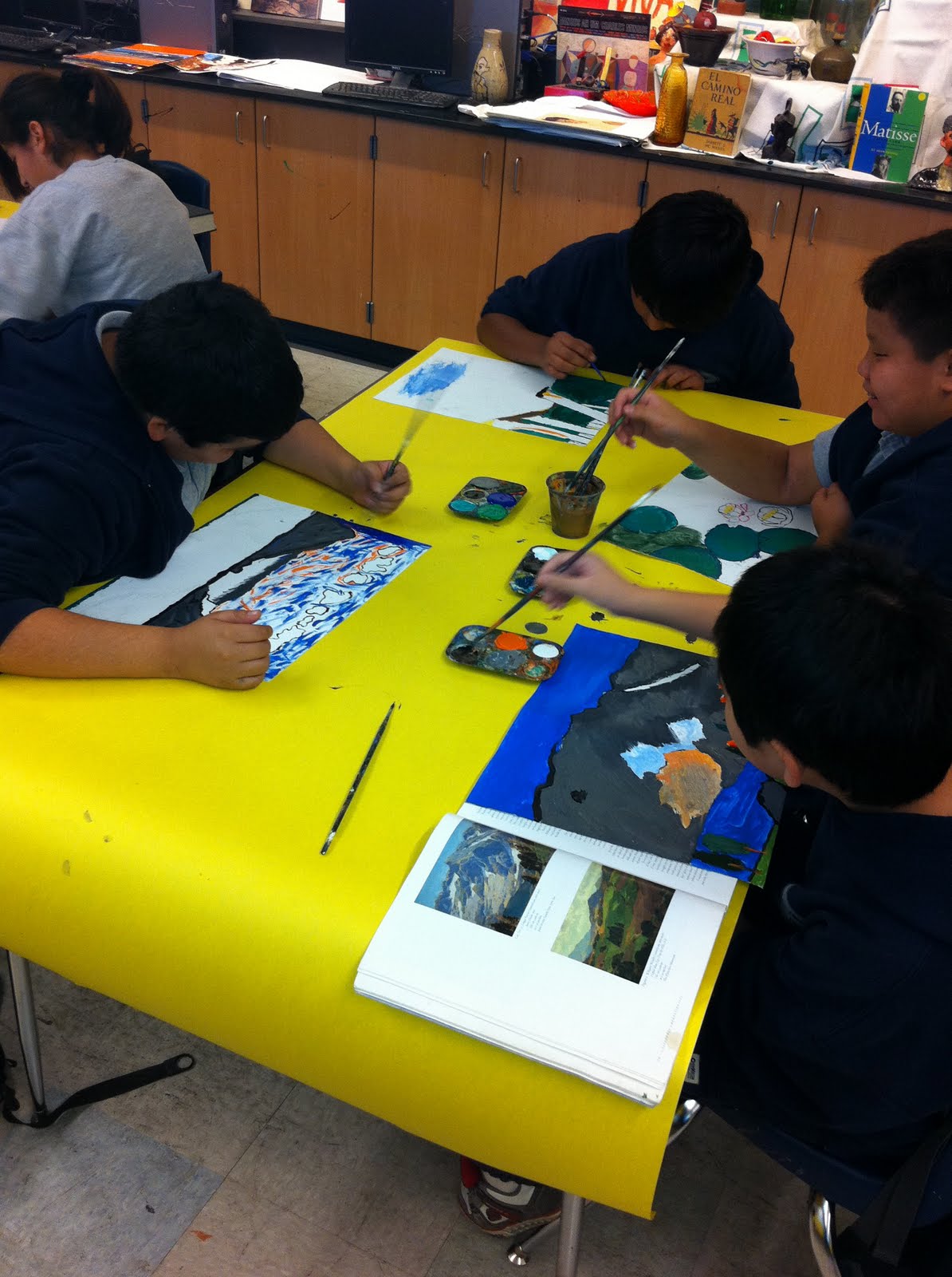 Portola Middle School Art Program - Orange, California: Acrylic