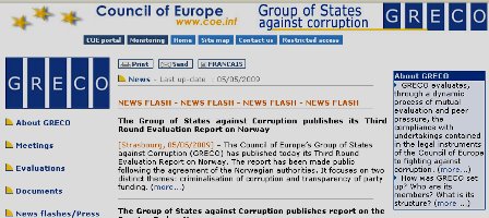 Grupul de state impotriva coruptiei (GRECO)