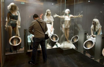 Funny Portuguese toilet with life like model photos Funny Portuguese toilet