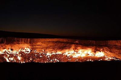 Darvaza Burning Gas Crater - Turkmenistan Darvaza Burning Gas Crater - Turkmenistan
