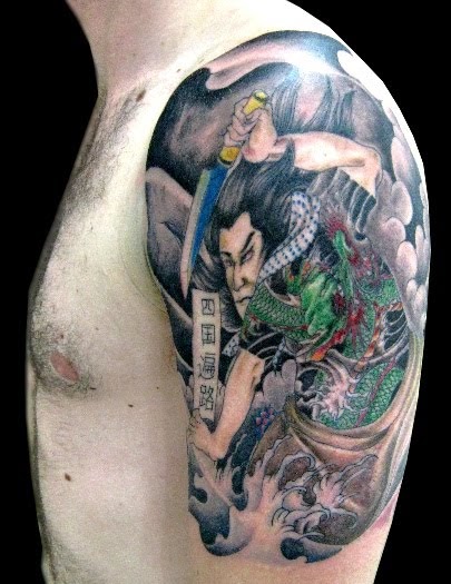 Yakuza Tattoo Art: Japanese Samurai Tattoo Design