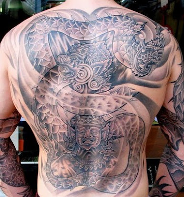 Japanese tattoos form part of asian culture, have been around for a long 