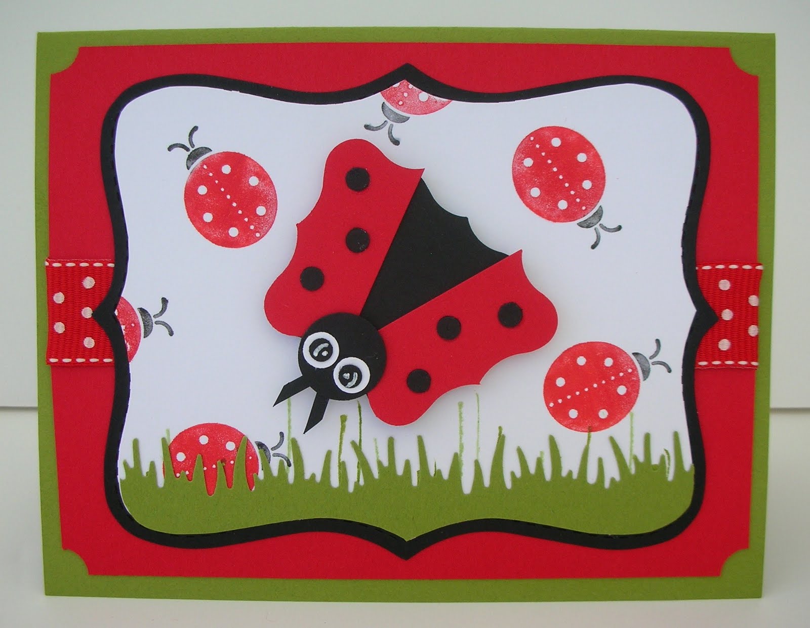 Crafting with Princess Lisa Lady Bug Card