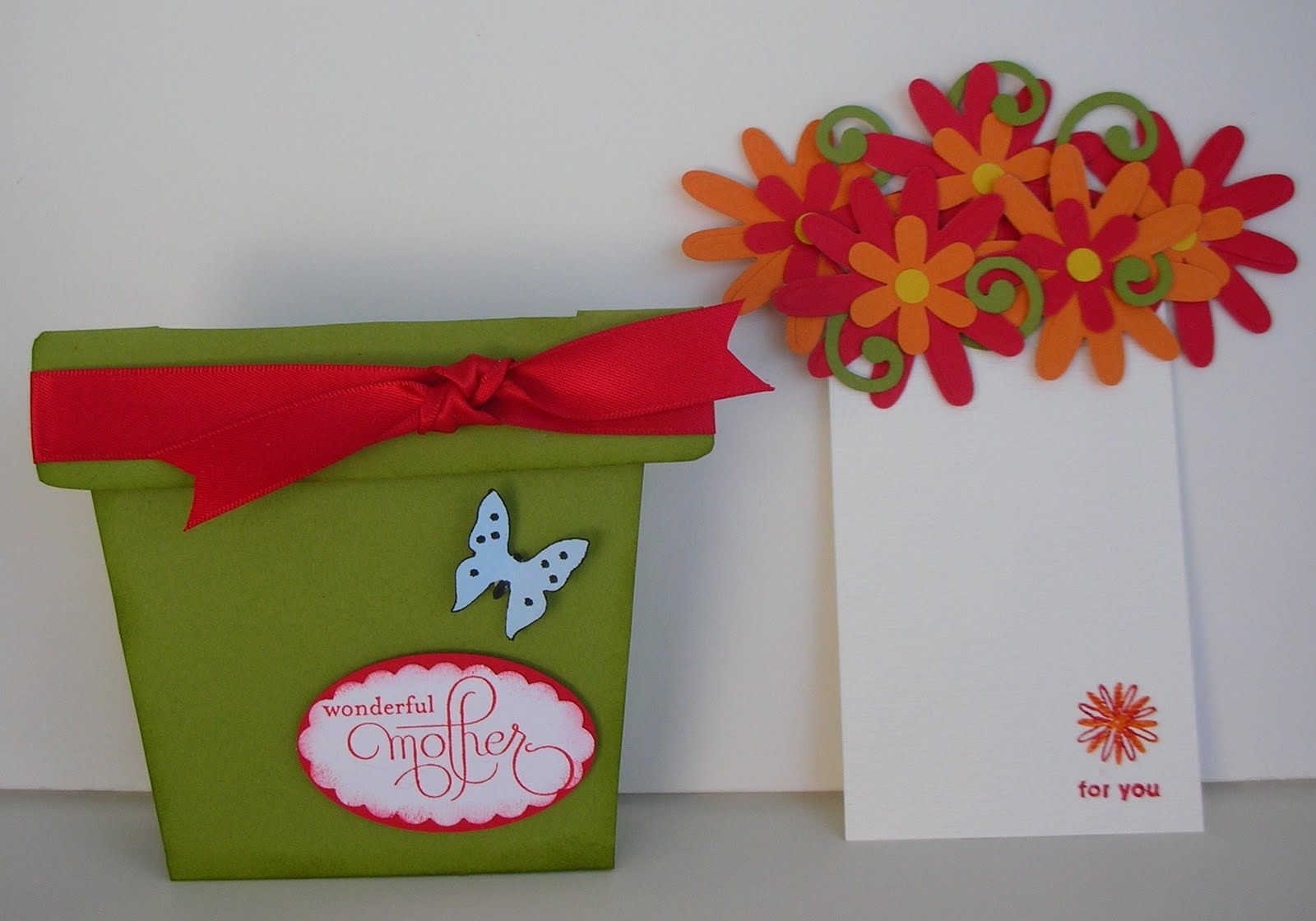 Crafting with Princess Lisa Standing Flower Pot Gift Card Holder