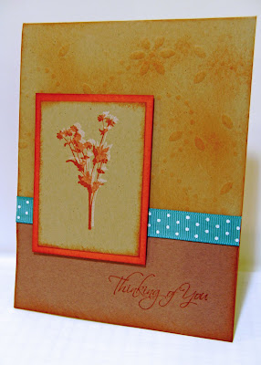 Embossed Fall Color Card