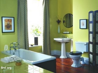 interior sweet design: Decoracion de interiores: Baño de color verde