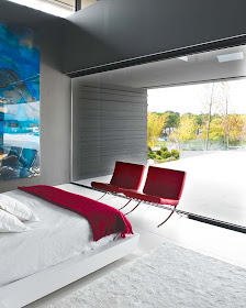 DORMITORIO MODERNO GRIS Y BLANCO