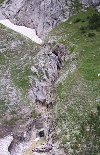 Waterfall Cups Above Leutasch Austria