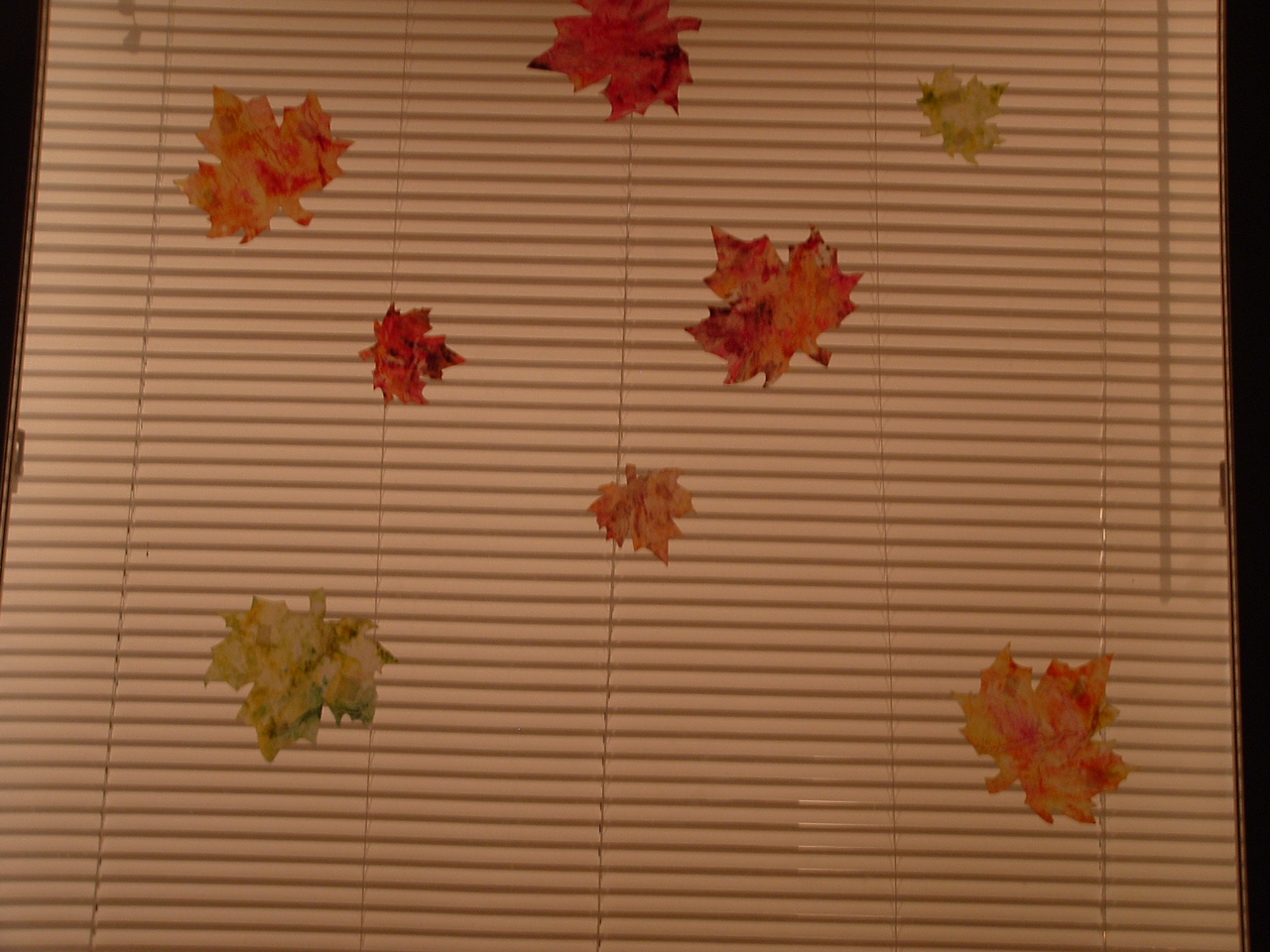 Pieces by Polly Autumn Wax Paper and Crayon Leaves