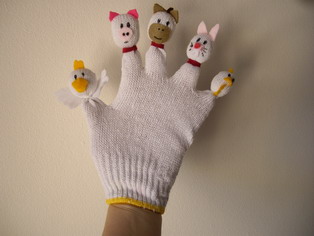 Animals glove (sold)